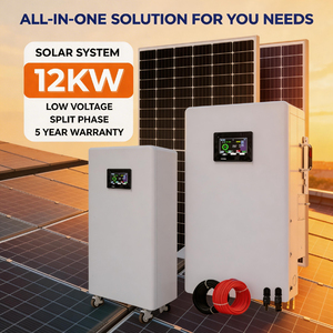Solución de Energía de Emergencia, Sistema Solar MPPT de Silicio Policristalino de 5KW, Almacenamiento de Batería de Iones de Litio para el Hogar, Campamentos al Aire Libre - Product Image 2