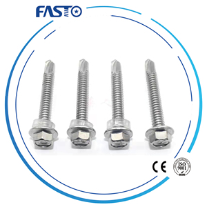 <span class=keywords><strong>Fasto</strong></span> สกรูหัวหกเหลี่ยมสแตนเลสแบบเจาะเองพร้อมฝาพลาสติกหรือเครื่องซักผ้า EPDM - Product Image 6
