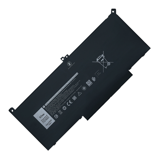 New F3YGT 60Whr 11.V 4-Cell Lithium Polymer Battery for Latitude 7280/7390/7480/7490 Laptop-in Stock