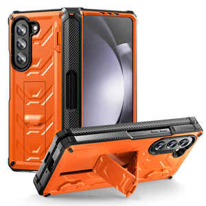 Good Hard Fold Cases para <span class=keywords><strong>Samsung</strong></span> para Galaxy Z Fold 3 <span class=keywords><strong>4</strong></span> 5G Slot Case con bisagra magnética Slide Pen Stand Film Armor Bracket Cover - Product Image 6