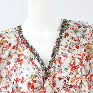 ropa de primavera cuello redondo vestidos nuevo diseño de moda de la flor de las mujeres <span class=keywords><strong>chica</strong></span> de manga larga casual vestidos - Product Image 2