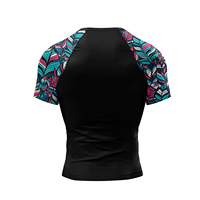 Cody Lundin Hommes Sublimation MMA Rashguard Bjj Jiu Jitsu Exercice Sportswear Haute Élastique 3D Imprimé Compression Grappling Blouse