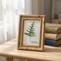 Marco de Fotos de Madera Creativo al por Mayor, con Forma Rectangular, para Decoración de Mesa