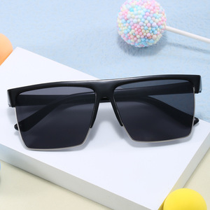 Half <b>Frame</b> square Sunglasses New High Quality UV400 <b>Plastic</b> Vintage Shades Women Men Designer Sunglasses Outdoor Driving Glasses - Product Image 2