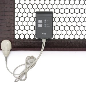 Turmalin kompakt ısıtma Mat derin ısıtma siyah altıgen turmalin yatak Bio uzak kızılötesi termal <span class=keywords><strong>Shiatsu</strong></span> masaj matı - Product Image 6