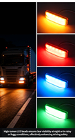 Feu de signalisation stroboscopique mini rouge étanche IP65 pour la sécurité routière, modèle pastèque