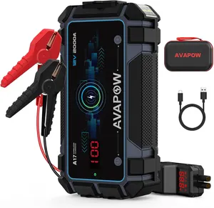 AVAPOW A17 Car booster 2000A Peak Current Power Bank wireless charger Car Jump Starter