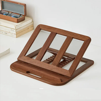 Support d'ordinateur portable réglable en bois pour la maison support pliant de refroidissement et support de stockage de lecture et de livre d'étudiant de bureau