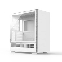 Boîtier PC Full Tower Micro ATX EATX entièrement métallique avec panneau latéral gauche en verre trempé de 3,0 mm rotatif magnétiquement, 9 ventilateurs ARGB, compatible eau 240 mm pour le gaming