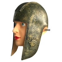 Masque de casque de chevalier en latex pour Halloween et Pâques, idéal pour les fêtes, les déguisements et les accessoires de performance