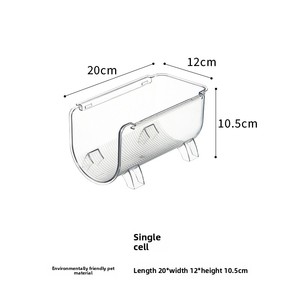 Portabottiglie per vino in plastica per frigorifero, ripiano di conservazione per bevande con una birra impilabile, luce moderna di lusso sostenibile, trasparente creativo - Product Image 6