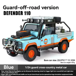 Modelo a Escala de Metal Fundido a Presión del Land-Rover Defender 90 SUV, Vehículo de Juguete Coleccionable con Acabado Realista - Product Image 2