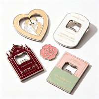 Décapsuleur magnétique en métal OEM, logo personnalisé, en acier inoxydable, souvenir de mariage, cadeau, vente en gros, direct usine