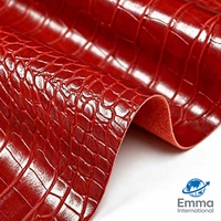 Cuir synthétique épais à motif animal imprimé crocodile de 1,2 mm, cuir PU gaufré pour sacs et bagages