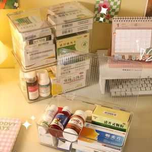 Transparent Medicine Storage Box Large Capacity Multi Layer Pill Organizer With Lid For Home Use Plastic Material - Product Image 4