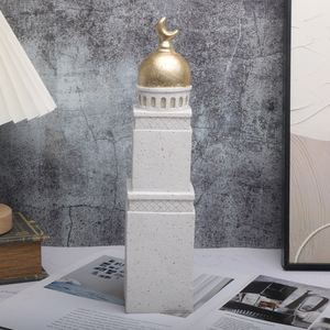 Ensemble de miniatures d'architecture arabe : Modèles détaillés de maisons et de phares du Moyen-Orient pour la décoration de bureau et la collection - Product Image 3