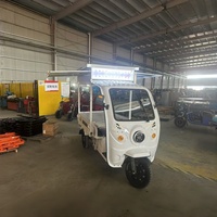 Camion de nourriture électrique 60V/72V chariot de nourriture mobile à trois roues 1200W pour le marché de nuit et la vente de r