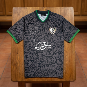 Camisetas Unisex Casuales Transpirables de Secado Rápido con la Nueva Bandera de Siria, Camisetas de Verano Extra Grandes para Hombre, 100% Poliéster, Cuello Redondo, Corte Automatizado - Product Image 3