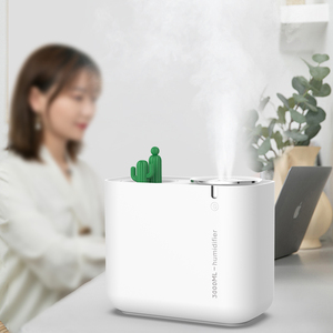 Humidificateur à lumière LED Cactus pour bébé 3L Ultrasonic Dual Spray Cold Mist Usb Family Air Humidifier ABS Plastic 2022 Offre Spéciale 3000ml - Product Image 5