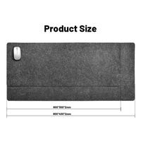 Tapis de souris en feutre Xxl Tapis de protection de bureau pour ordinateur de bureau Tapis de bureau en feutre de polyester Tapis de clavier antidérapant pour ordinateur portable Table de jeu