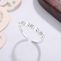 Bague ouverte Grain Diamond en cuivre plaqué or 18 carats, bijou statement ajustable pour femme