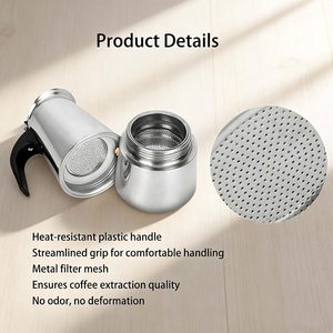 หม้อโมก้าพอทสแตนเลสสตีลสำหรับชงเอสเพรสโซ - Product Image 2