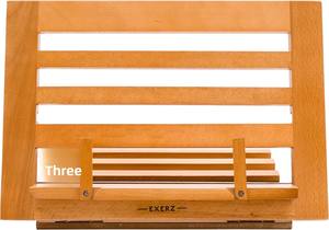 Support de <span class=keywords><strong>livre</strong></span> de cuisine en bois réglable pour la cuisine, support de recettes en bambou - Product Image 2