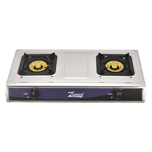 Table de cuisson à gaz 2 brûleurs en acier inoxydable, plaque de cuisson à gaz de table, allumage électronique, protection contre l'extinction de la flamme pour la maison et l'hôtel - Product Image 3