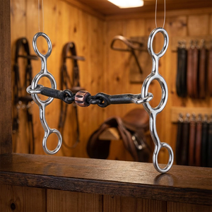 Mors de dressage pour cheval à longue tige en fil torsadé acier inoxydable/cuivre, mors de dressage western Suleman 1125 fabriqué en usine - Product Image 4