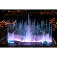 Fuente de Agua Musical Grande para Exteriores con Espectáculo de Luces Láser RGB, Equipo para Proyectos de Paisajismo en Parques, Plazas y Ciudades, en Venta