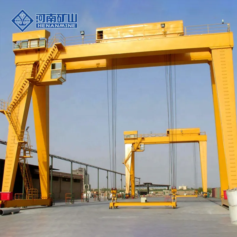 high technique 60t double girder rail travelling gantry crane