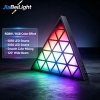 Lumière décorative de plafond pour KTV et boîte de nuit, triangle LED multi-couleurs 70x70cm, RGB, cinétique 3D, programmable, à pixels intelligents