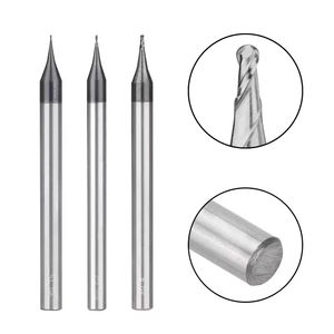 Dao phay đầu bi nhỏ bằng cacbua vonfram Shank Micro, 0.3-0.9mm, 2 cạnh, dùng cho máy <span class=keywords><strong>CNC</strong></span>, HRC55 - Product Image 1