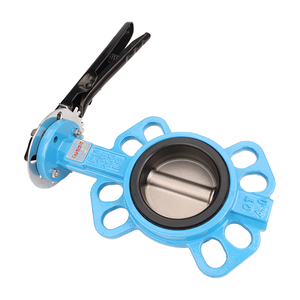 Vanne papillon à disque manuelle en acier inoxydable pn16 de haute qualité 304 - Product Image 4