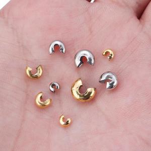 Fermoir demi-lune ouvert en acier inoxydable pour la fabrication de bracelets, plaqué or et argent, accessoires de bijouterie - Product Image 3