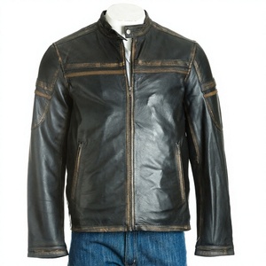 Stylish <b>Men's</b> Genuine Leather <b>Jacket</b> with <b>Long</b> Sleeve Latest Design High Quality Best Popular Style New Condition - Product Image 2
