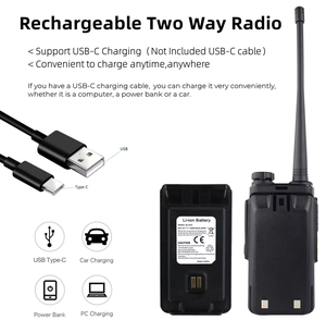 2 en 1 Alervites W31D Talkie-walkie portable bidirectionnel longue portée Waki Taki AT-W31D Talkie-walkie (lot de 2) - Product Image 5