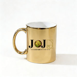 แก้วเซรามิกเคลือบทองแบบปรับแต่งได้ ลาย <span class=keywords><strong>JOJO</strong></span> STEEL Ball <span class=keywords><strong>Run</strong></span> ของขวัญสำหรับคนรักภาพยนตร์และรายการโทรทัศน์ แก้วกาแฟ - Product Image 1