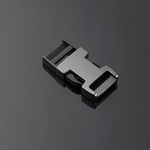 Hebilla deslizante de aleación de zinc, hebilla de cinturón ajustable negra para cinturones, accesorios para bolsos, color sólido duradero, primavera 2022 - Product Image 1