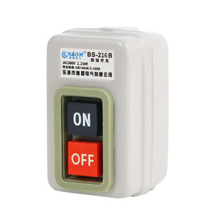 Bs216b <b>Push</b> <b>Button</b> <b>Switch</b> 380V 2.2Kw 3P 1No Screw Terminal Plastic Ip40 Ccc Certified - Product Image 3