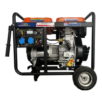 Generator Inverter Diesel Super Silent 5kW GDD6500ES-A 5000W dengan Starter Elektrik, Cadangan Daya Rumah untuk RV