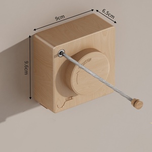 Corde <span class=keywords><strong>à</strong></span> <span class=keywords><strong>linge</strong></span> invisible <span class=keywords><strong>en</strong></span> acier inoxydable pour balcon, intérieur et <span class=keywords><strong>extérieur</strong></span>, épaissie, rétractable, coupe-vent, séchage de vêtements - Product Image 5