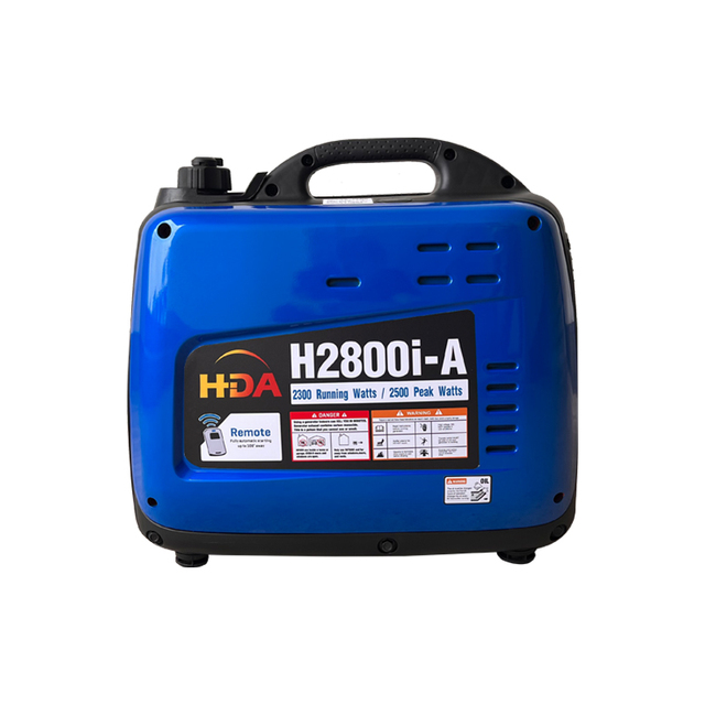 Portable 2000W 110V 220V Silent AC Inverter Generator Recoil Auto Electric Remote Start Pure Sine Wave for Home Use H2800i-A