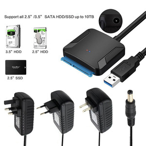 Cable <span class=keywords><strong>USB</strong></span> 3.0 <span class=keywords><strong>a</strong></span> SATA, <span class=keywords><strong>Adaptador</strong></span> de <span class=keywords><strong>Disco</strong></span> <span class=keywords><strong>Duro</strong></span> SATA III para Discos Duros SSD/HDD de 2.5" y 3.5" con <span class=keywords><strong>Adaptador</strong></span> de Corriente de 12V/2A - Product Image 4