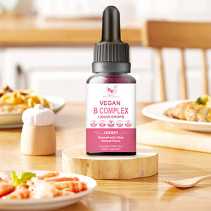 Oem/odm vegan <span class=keywords><strong>B</strong></span> <span class=keywords><strong>Complex</strong></span> Liquid Drops สำหรับสุขภาพกายและการเผาผลาญของเซลล์เชอร์รี่รส60มล. - Product Image 3