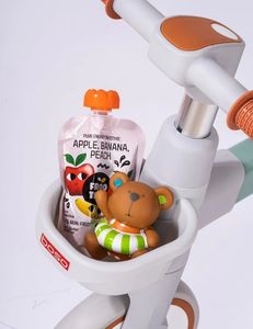 MINI vélo d'équilibre 3 roues <span class=keywords><strong>avec</strong></span> <span class=keywords><strong>panier</strong></span> Tricycle pour enfants <span class=keywords><strong>avec</strong></span> lumière Jouet éducatif pour apprendre à marcher pour les jeunes enfants - Product Image 6