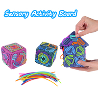 Jouets sensoriels éducatifs pour enfants les plus vendus, planches d'activités Fidget, puzzles 3D DIY, pour les enfants de 3 à 6 ans, sans piles, en silicone, gel, PP
