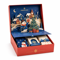 Boîte cadeau de Noël 3D pop-up, emballage de qualité supérieure pour les fêtes, idéal pour les chaussettes, les coffrets cadeaux de beauté et les cadeaux saisonniers, directement de l'usine