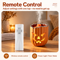 Diffuseur d'huiles essentielles à la citrouille de 300 ml, décoration d'Halloween pour la maison, diffuseur d'arômes, diffuseur d'huiles essentielles avec lumière à 7 couleurs
