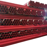 Tube en acier au carbone pour la lutte contre les incendies homologué FM ASTM A53 Gr.B, galvanisé à chaud, tube en acier de protection incendie SCH10
